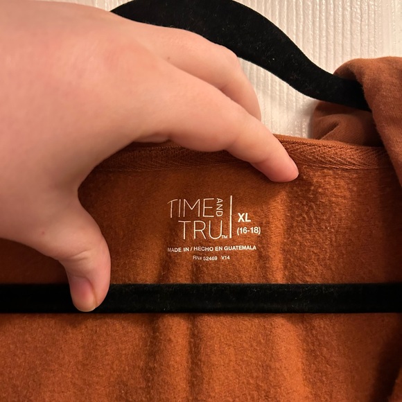 Rust Zip Up Jacket - Picture 2 of 3